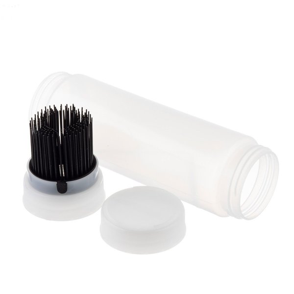 Squeeze Bottle/Brush Top, 24 oz, Clr/Blk