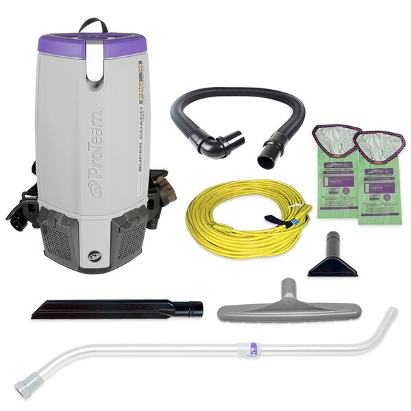 Backpack Vacuum, 10 qt., Xover Performance Telescoping Wand Tool Kit