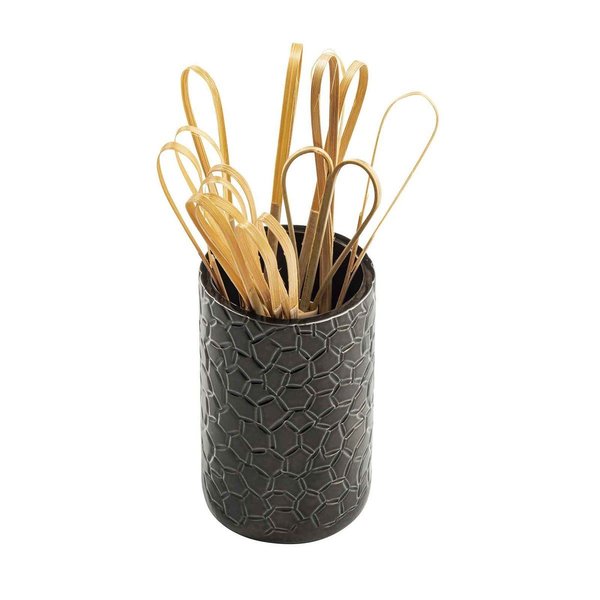 Sugar Tube Holder, Round, Black Finish