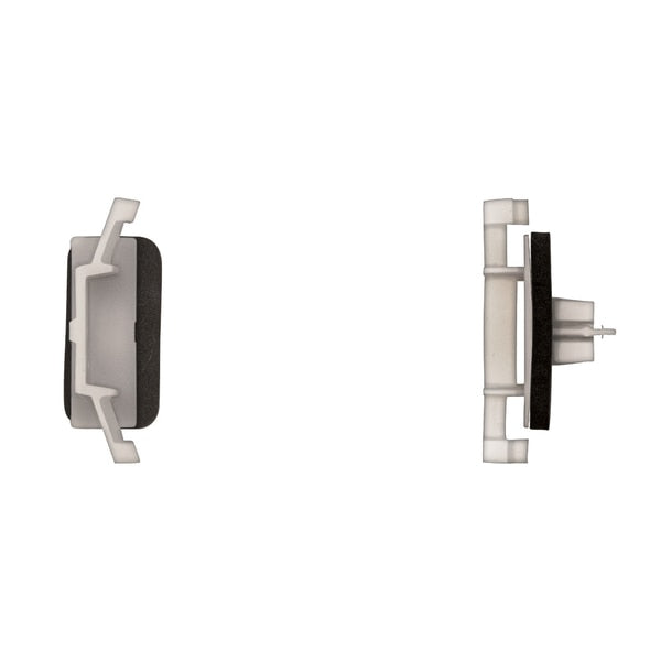Wht Nyln Drip Moulding Clip 4X9mm Hole Size 11mm Stem PK15