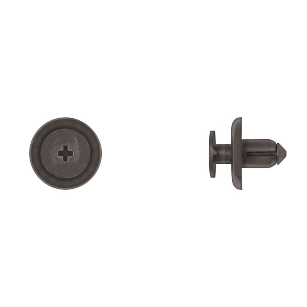 Blk Nyln Mud Guard Ret 8mm Hole Size 9mm Stem L PK15