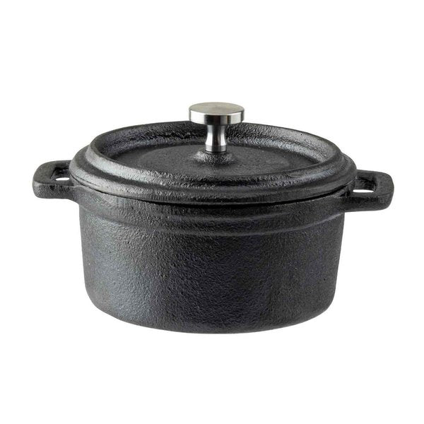 Cocotte with Lid, Cast Iron/SS Knob, 8 oz