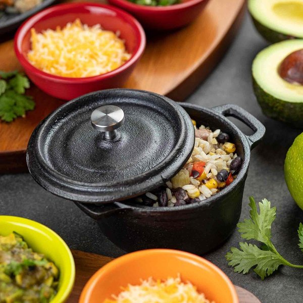 Cocotte with Lid, Cast Iron/SS Knob, 8 oz