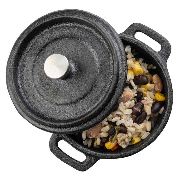 Cocotte with Lid, Cast Iron/SS Knob, 8 oz