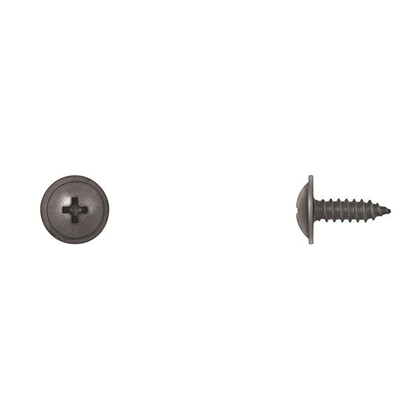 Blk Zinc Phil Truss Screws 4.8-1.61X16mm 14mm Hd OD PK100