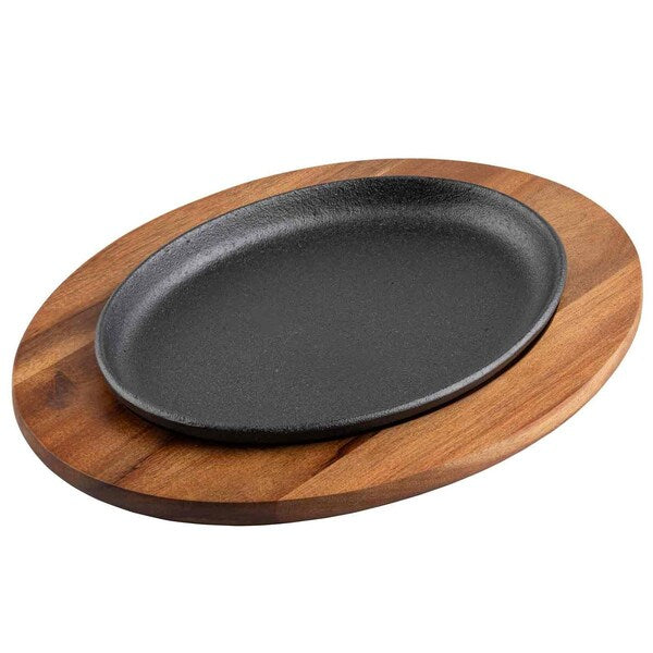 Acacia Wood Underliner for Oval Skillet