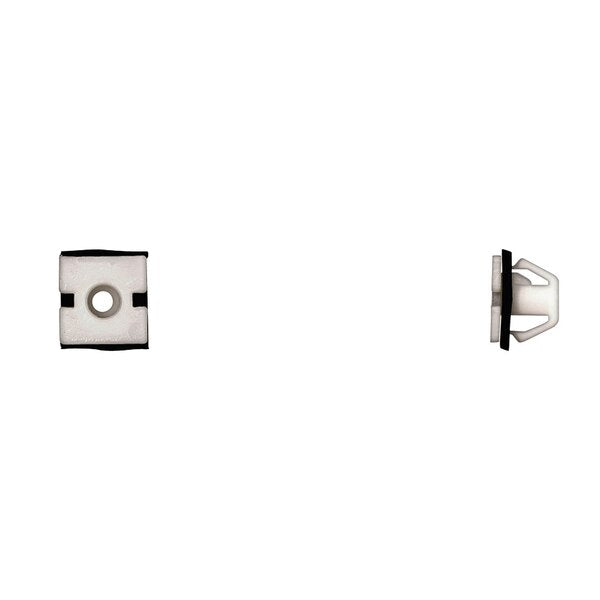Wht Nyln Side Mldg Grommets 8 Screw Size 10mm Stem L PK15