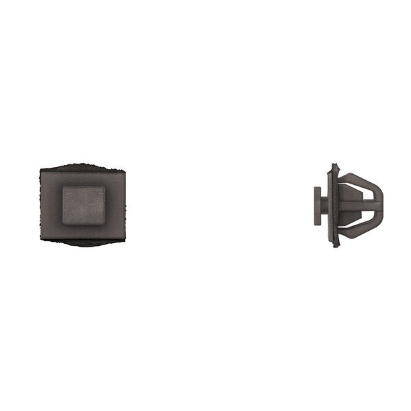 Blk Nyln Moulding Clips 12.70mm Hole 13mm Stem PK15