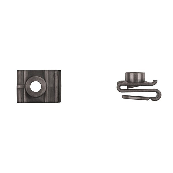 Blk Nyln Wheel Guard Nuts 6mm Screw 16mm Wide 22mm Long PK25