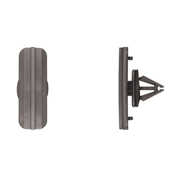 Blk Nyln Fender Mldg Clips 9mm Hole Size 15mm Stem L PK10