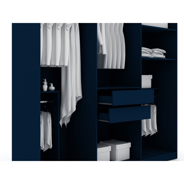 Modern Freestanding Wardrobe Armoire Clo