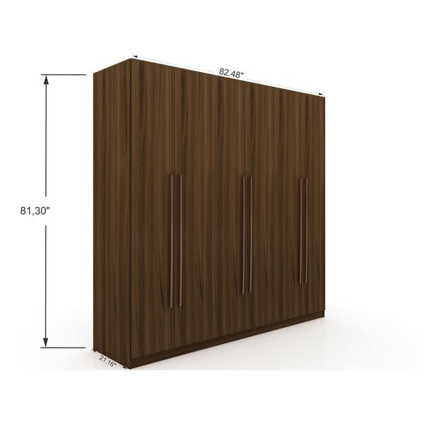 Modern Freestanding Wardrobe Armoire Clo