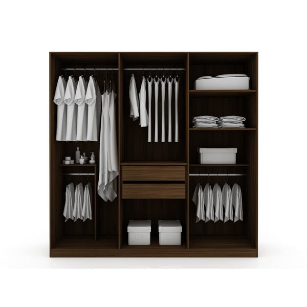 Modern Freestanding Wardrobe Armoire Clo