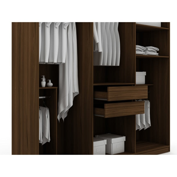 Modern Freestanding Wardrobe Armoire Clo
