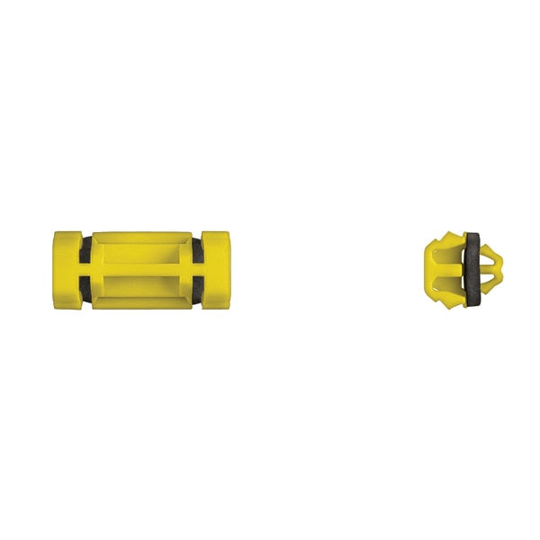 Ylw Nyln Reveal Mldg Clips 6mm Hole Size 28mm Stem L PK10
