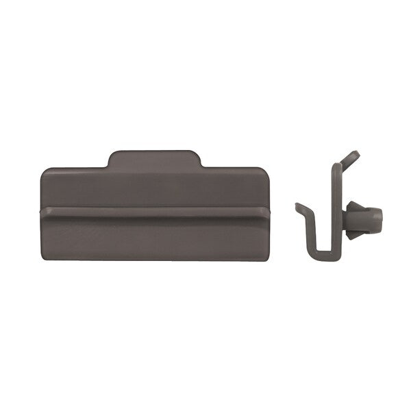 Gray Nyln Bumper Mldg Clips 5mm Hole Size 8mm Stem L PK10