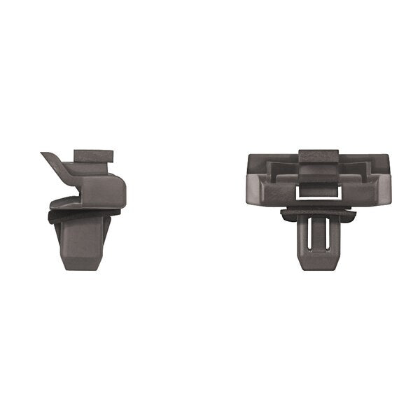 Blk Nyln Bumper Mldg Clips 9mm Hole Size 13mm Stem L PK10