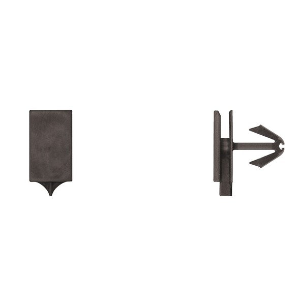 Blk Nyln Moulding Clips 9mm Hole Size 15mm Stem L PK15