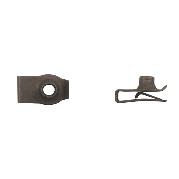 Blk Short Extruded U Nuts 6-1.00mm Panel Rng .80-4.00mm PK25