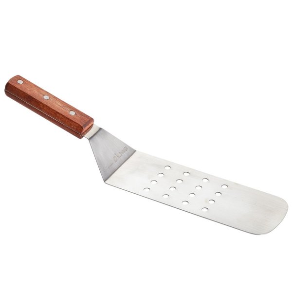 Turner, Perforated, SS/Wood Handle, 14.5