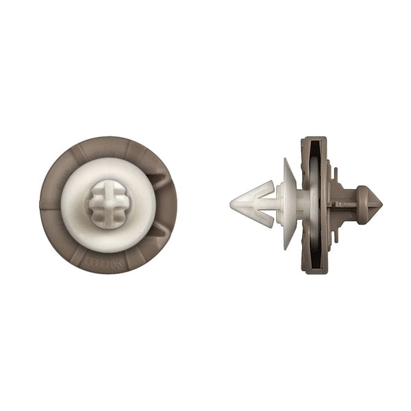 Wht/Tan Nyln Door Panel Ret 8mm Door Frame Hole Size PK15