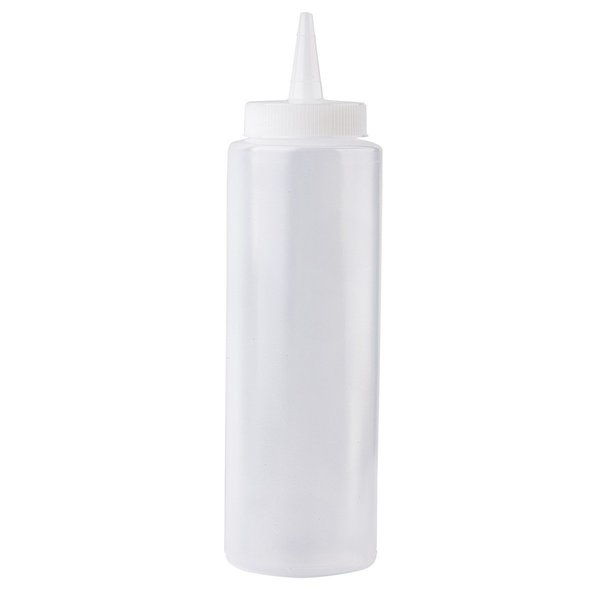 Std Sqz Bottle, Clr, 38mm, Cone, 8OZ, PK12