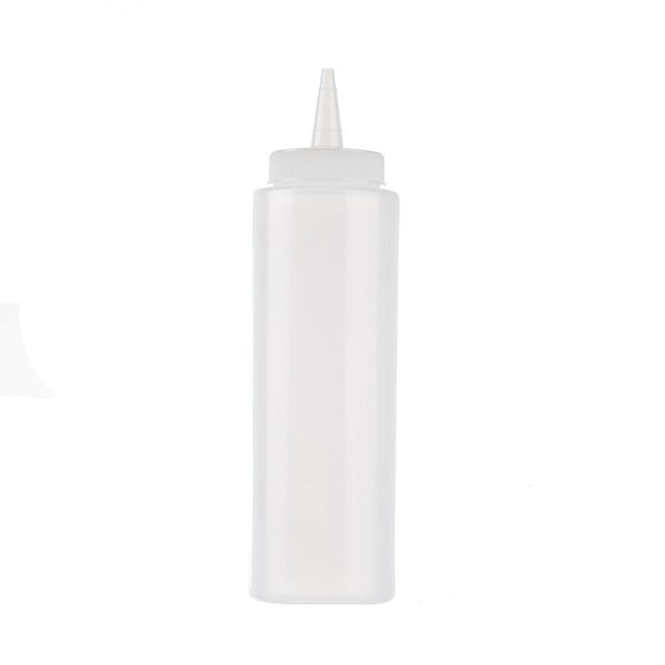 Std Sqz Bottle, Clr, 38mm, Cone, 8OZ, PK12