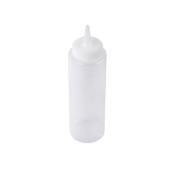 Std Sqz Bottle, Clr, 38mm, Cone, 8OZ, PK12