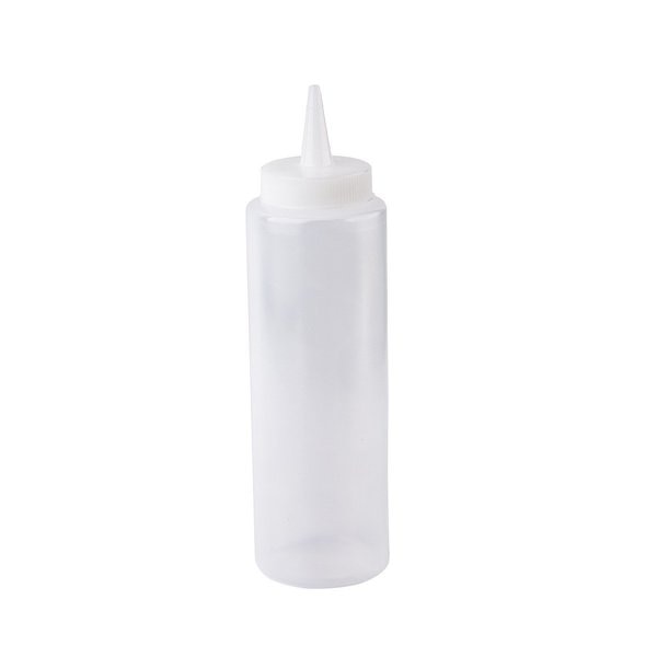 Std Sqz Bottle, Clr, 38mm, Cone, 8OZ, PK12
