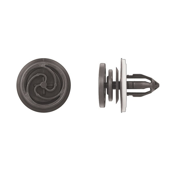 Blk Nyln Door Panel Clips 10mm Hole Size 19mm Stem L PK25