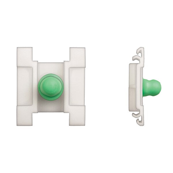 Wht Nyln Door Mldg Clips 8mm Hole Size 11mm Stud L PK10
