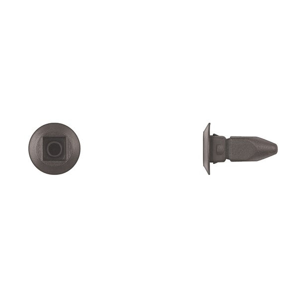Blk Nyln Bumper Grommets #8 Screw Size 20mm Stem L PK15