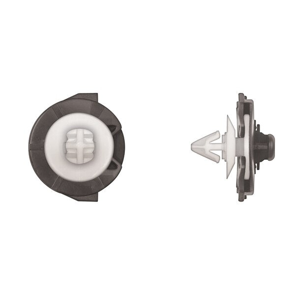 Ntrl/Blk Nyln Int Clip 8mm Hole Size 12mm Stem L PK25