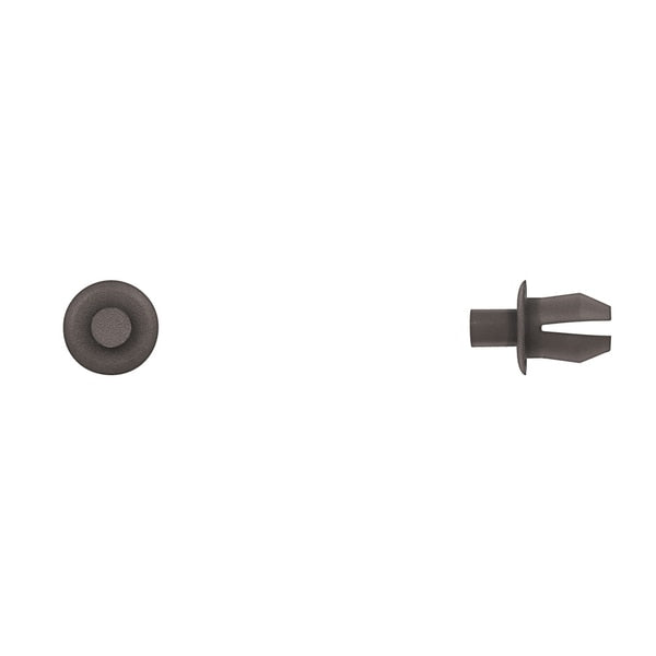 Blk Nyln Fender Shield Ret 8mm Hole Size 11mm Stem L PK25