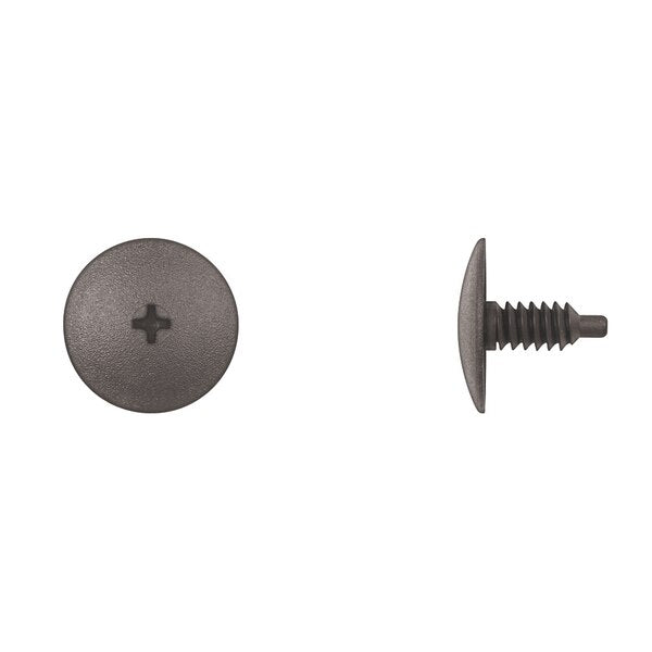 Blk Nyln Phil Cowl Screws 6.5-1.50X16mm Screw Size PK25