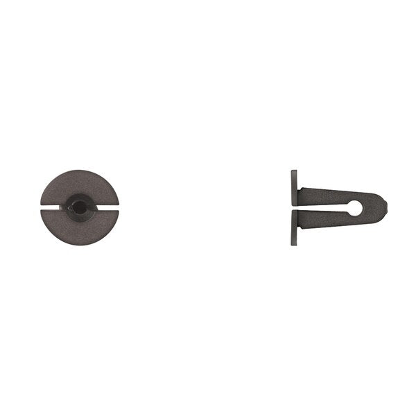 Blk Nyln Interior Frame Nut 8mm Hole Size 18mm Stem L PK25