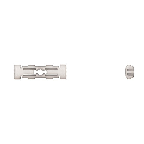 Wht Nyln Roof Mldg Clips 9mm Wide 31mm L PK25