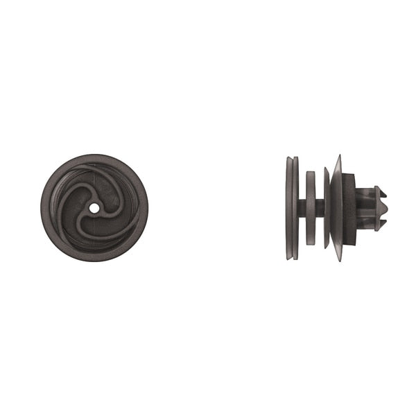 Blk Nyln Door Panel Ret 10mm Hole Size 10mm Stem L PK25
