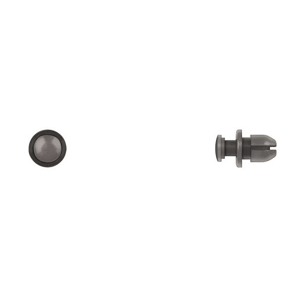 Blk Nyln Bumper Cover Ret 8mm Hole Size 10mm Stem L PK10