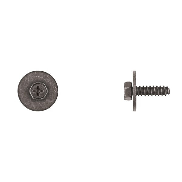 Blk Bumper Attachment Screws 5X18mm Hex L/Wash Phil Hd PK25