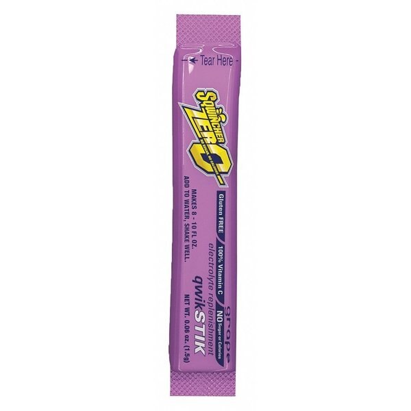 Quick Stiks, Sugar Free Drink Mix Powder, 20 oz Yield Per 11 oz Pack, Grape, 500 Packs