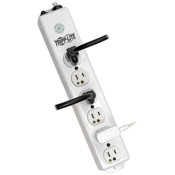 Outlet Strip, 15A, 6 Outlet, 1.5 ft., White