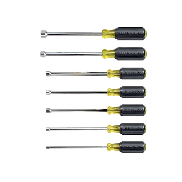 Nut Driver Set, 6-Inch Shafts, 7-Piece