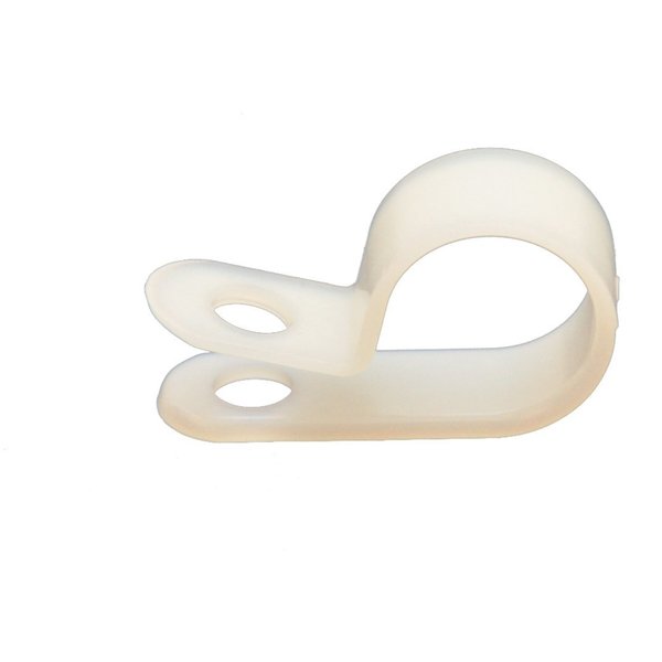 Cable Clamp, 3/8 In, White, PK100