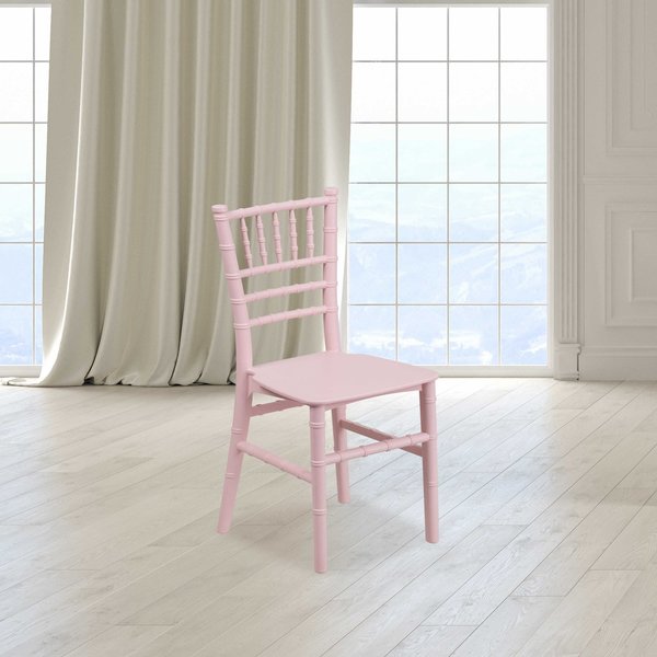 Kids Pink Resin Chiavari Chair, PK10