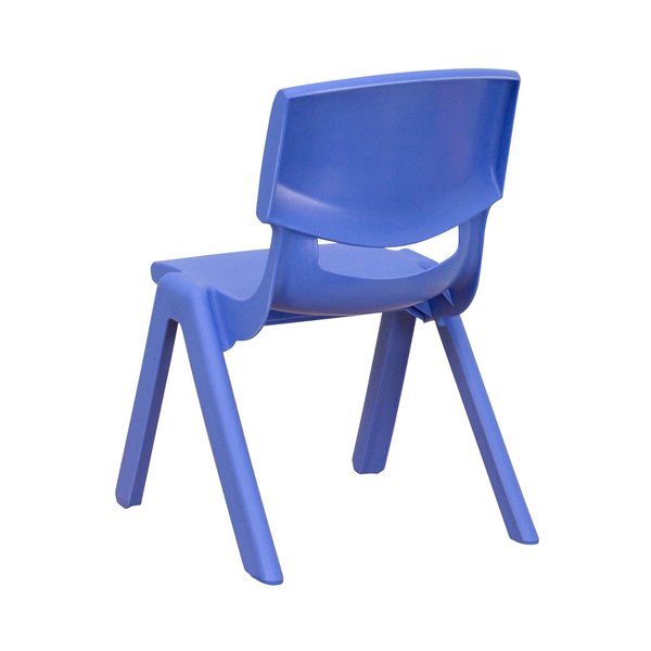 Blue Plastic Stackable School Chair with 10.5