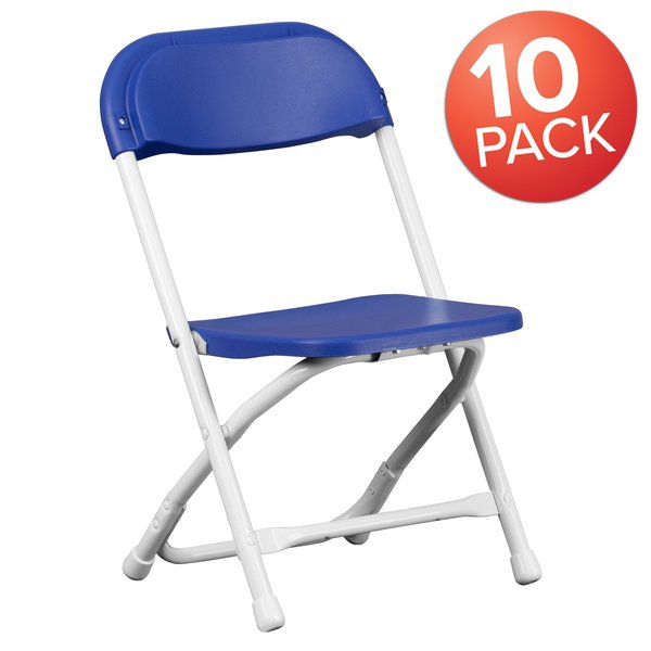 Kids Blue Plastic Folding Chair