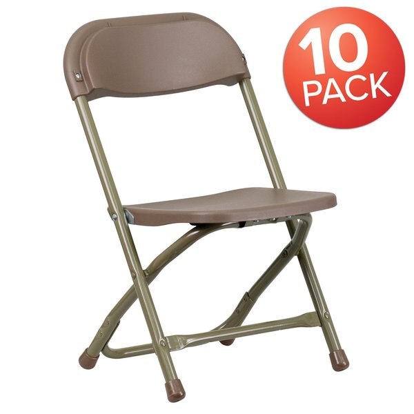 Kids Brown Plastic Folding Chair