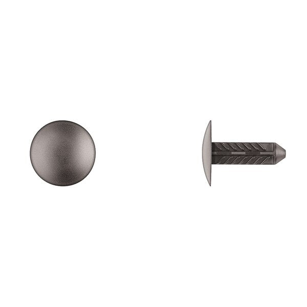Blk Nyln Bumper Apron Ret 6mm Hole Size 20mm Stem L PK25