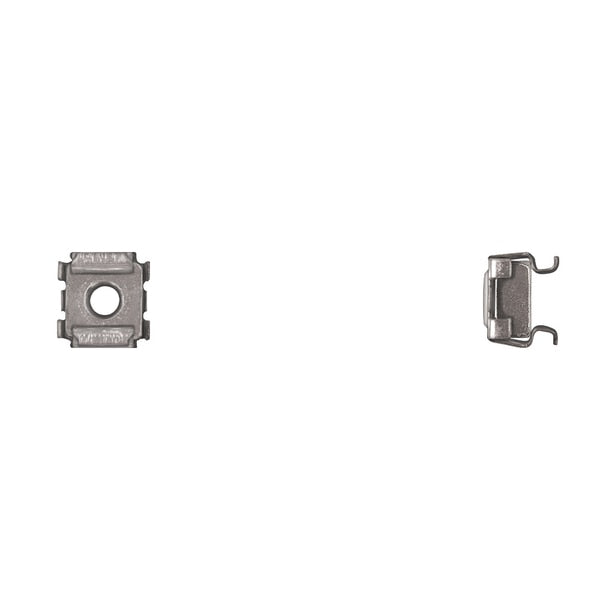 Zinc Finish Cage Nuts 5-.80mm Screw 1.62-2.667 PR PK50
